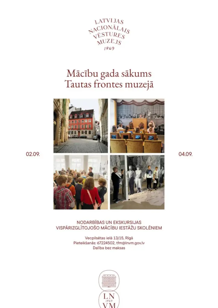 Mācību gada sākums Rīgā: bezmaksas dienas muzejā